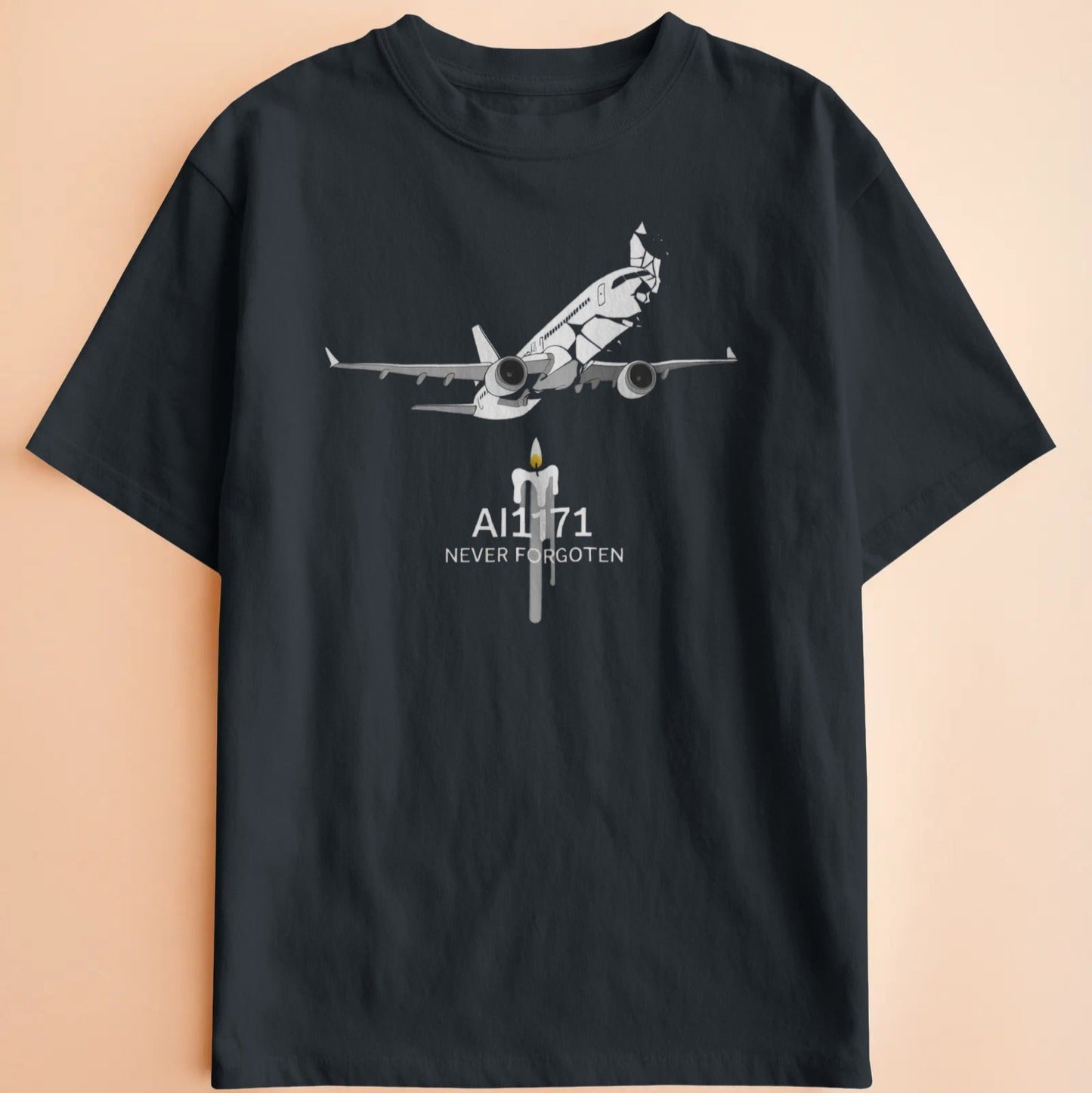 AI171 Tribute Tee – “Never Forgotten” Memorial Edition