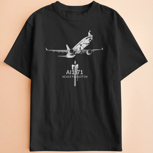 AI171 Tribute Tee – “Never Forgotten” Memorial Edition