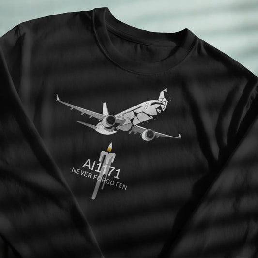 AI171 Tribute Tee – “Never Forgotten” Memorial Edition