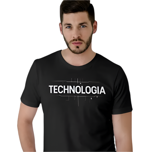 Technologia T-shirt Black Full 100% cotton